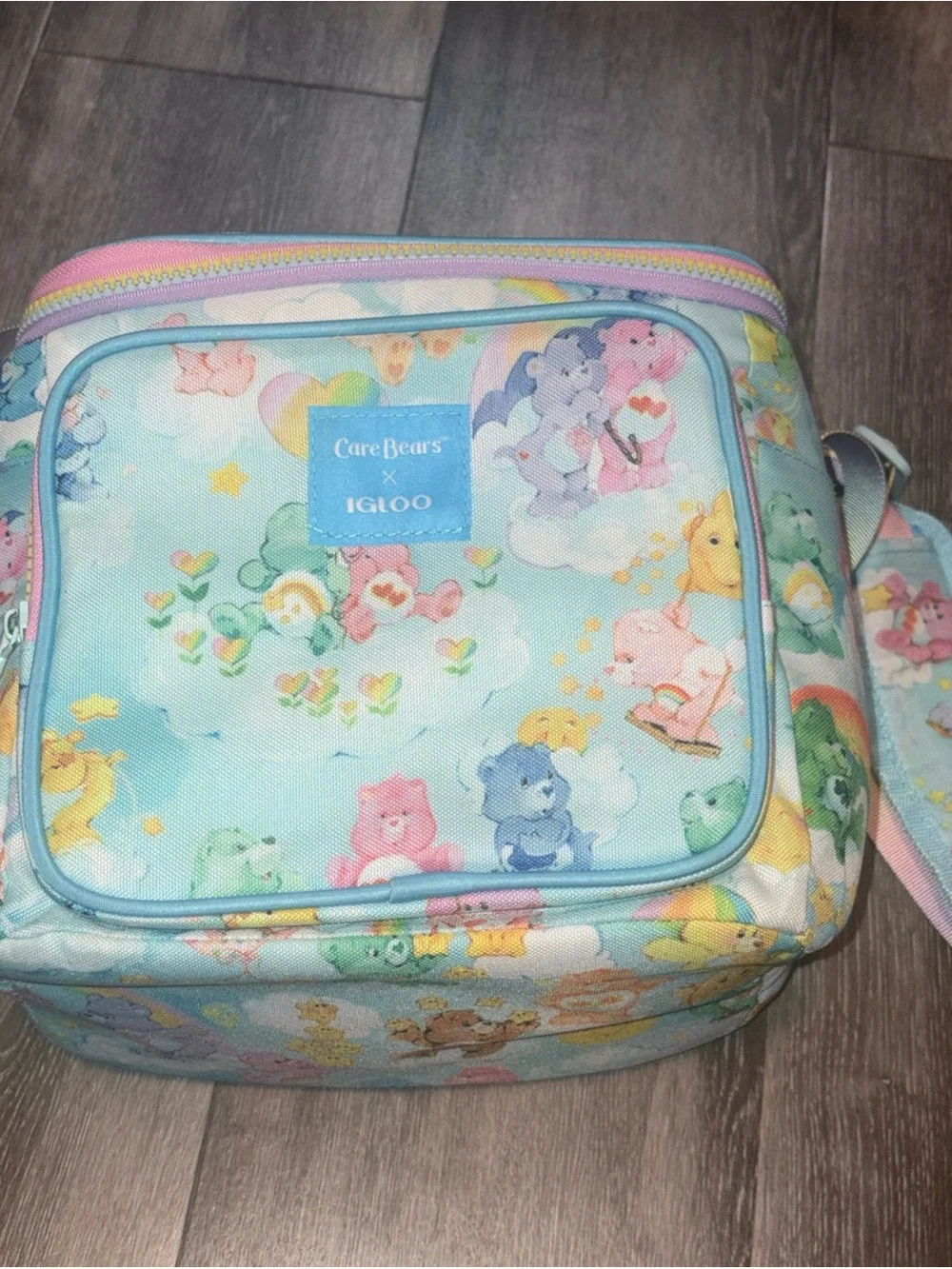 Care Bears x Igloo Cooler Rainbow Ombre Clouds Lunchbox Travel Lunch bag